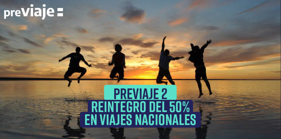 Previaje 2. Reintegro del 50% en viajes nacionales